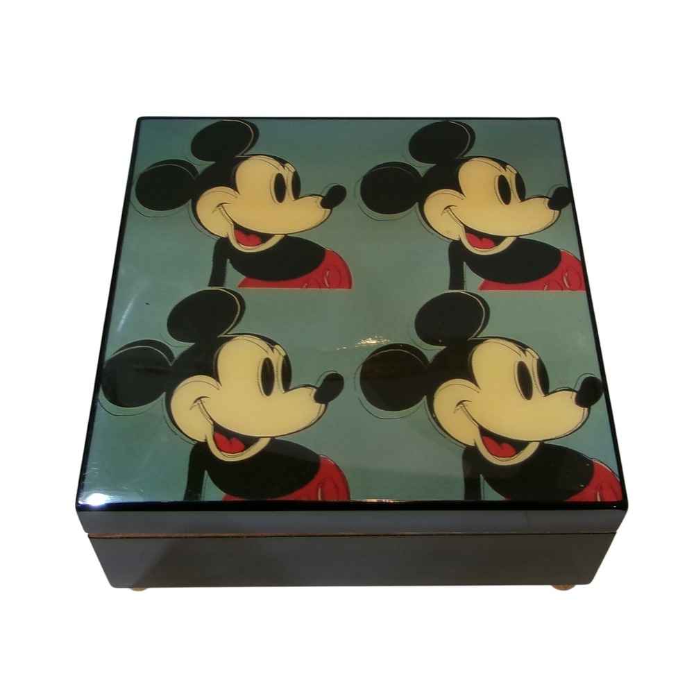Linden Andy Warhol Mickey Mouse Music Box Myth Series 1981 Pop Art Vintage 1995